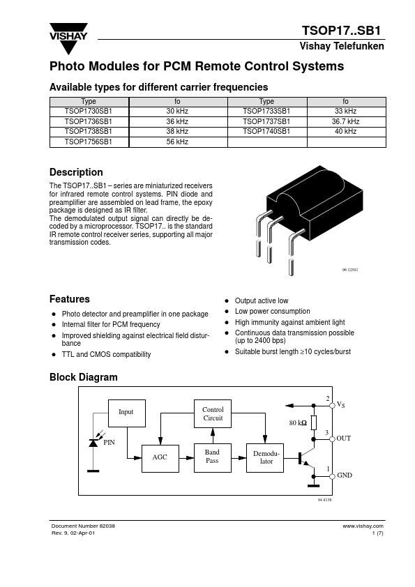 TSOP1738SB1