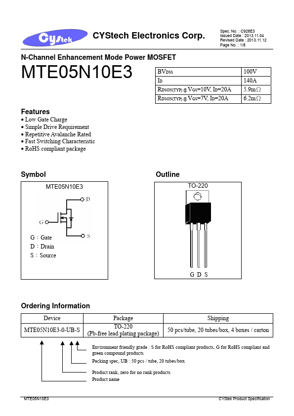 MTE05N10E3