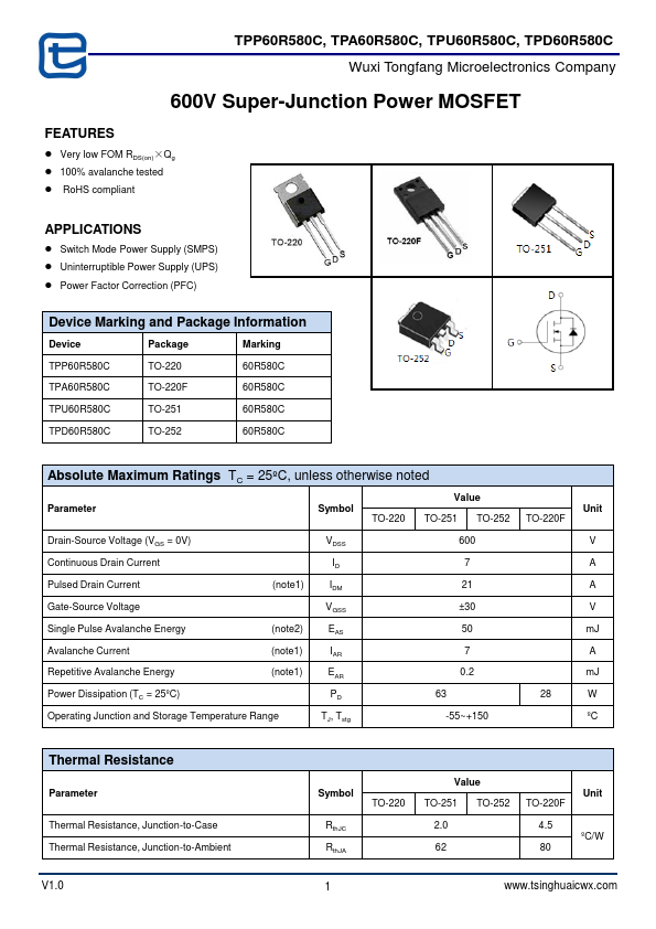 TPA60R580C