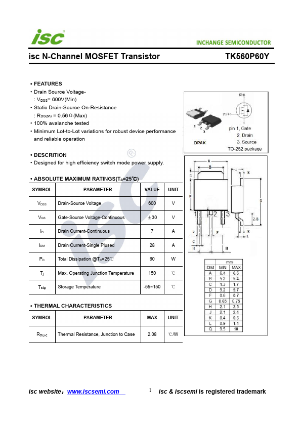 TK560P60Y