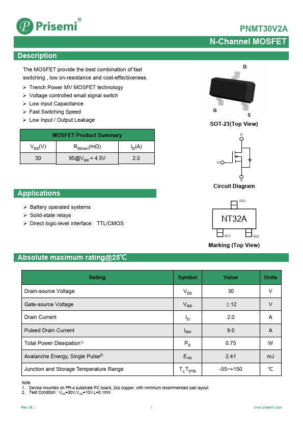 PNMT30V2A Datasheet Preview