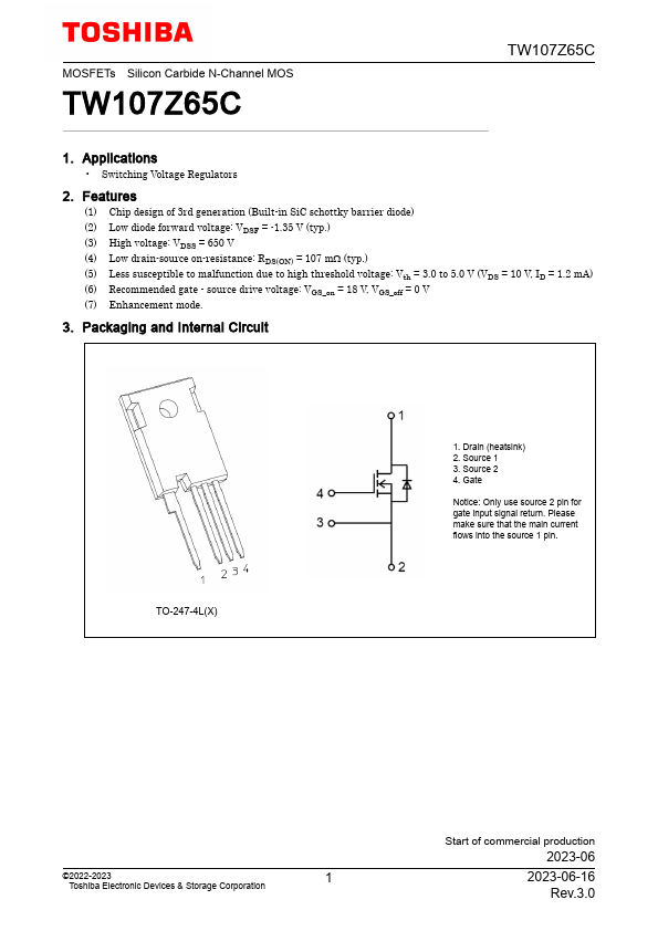 TW107Z65C Datasheet Preview