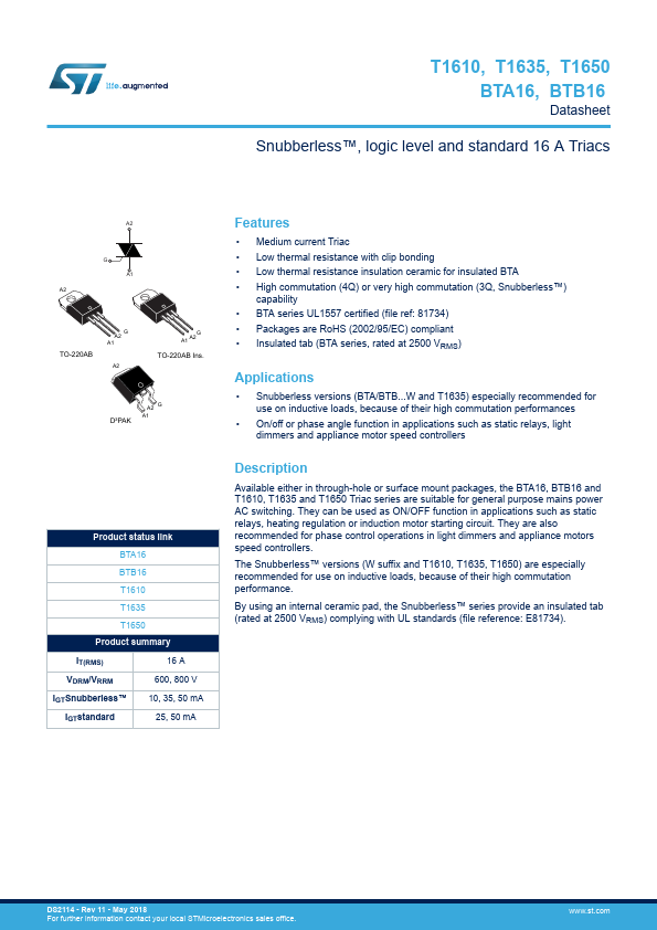 BTA16-800B