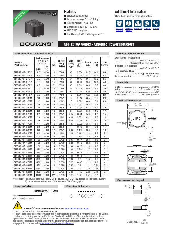 SRR1210A Datasheet Preview