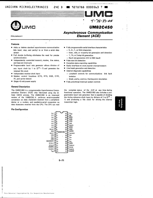 UM82C450