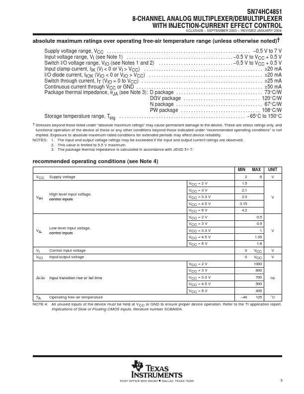 SN74HC4851N