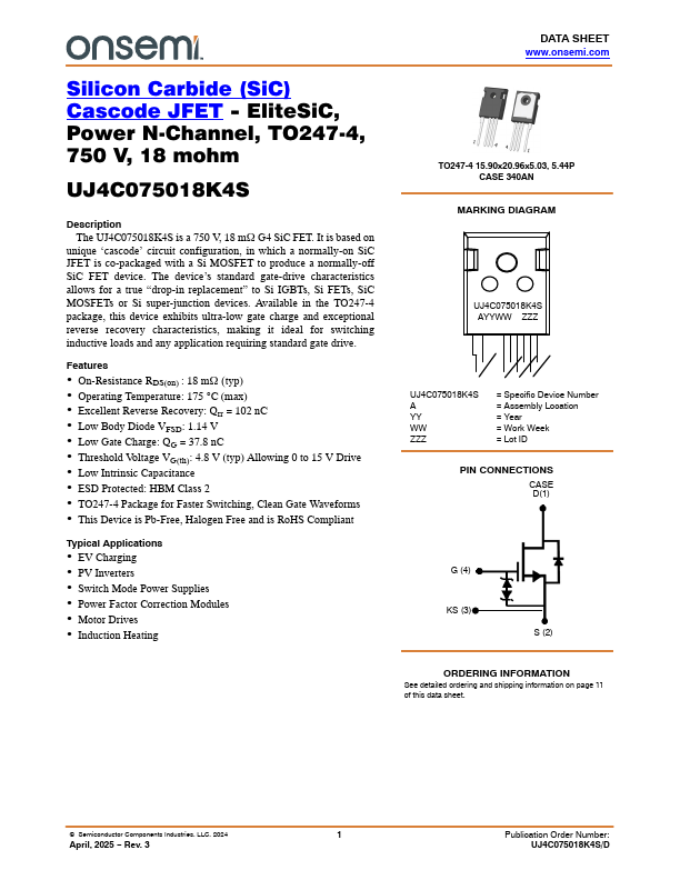 UJ4C075018K4S Datasheet Preview
