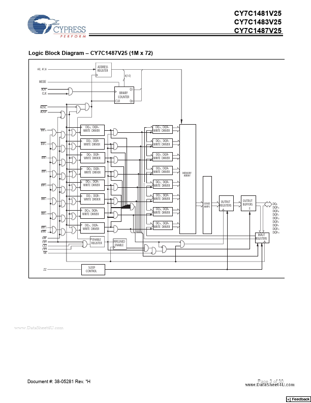 CY7C1487V25