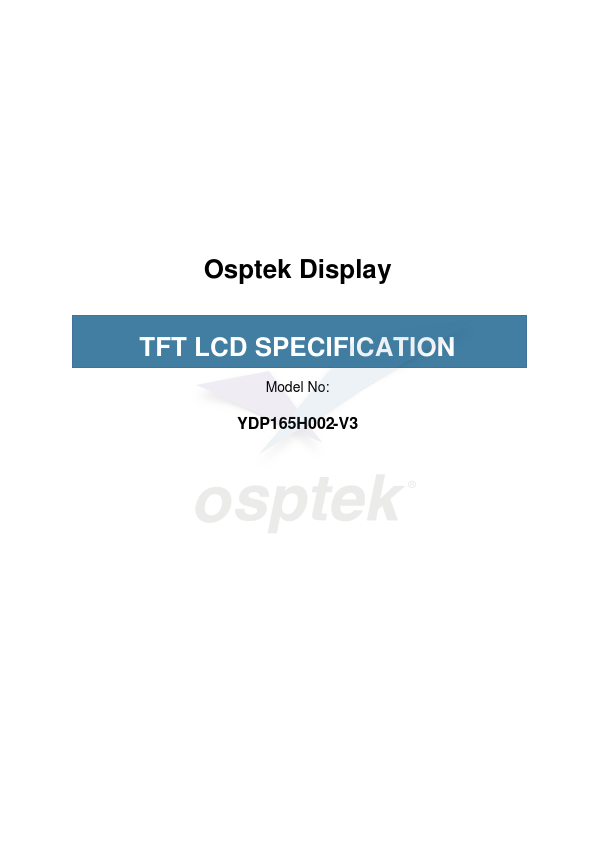 YDP165H002-V3 Datasheet Preview