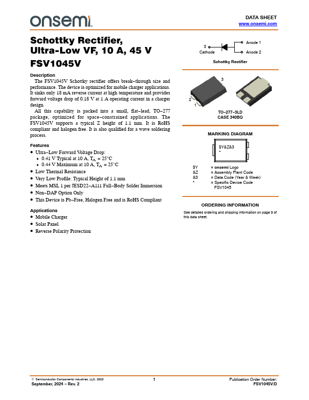 FSV1045V Datasheet Preview