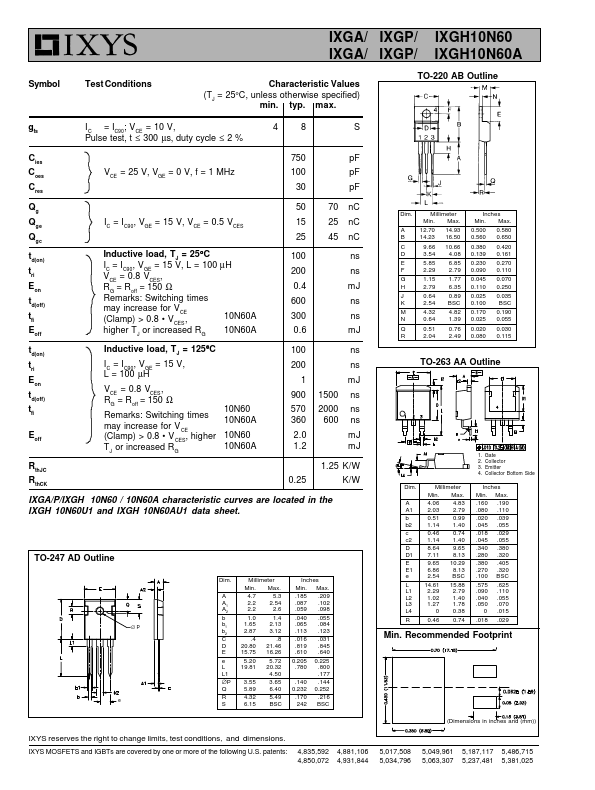 IXGH10N60A