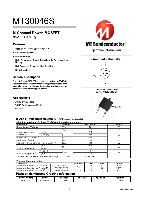MT30046S Datasheet Preview