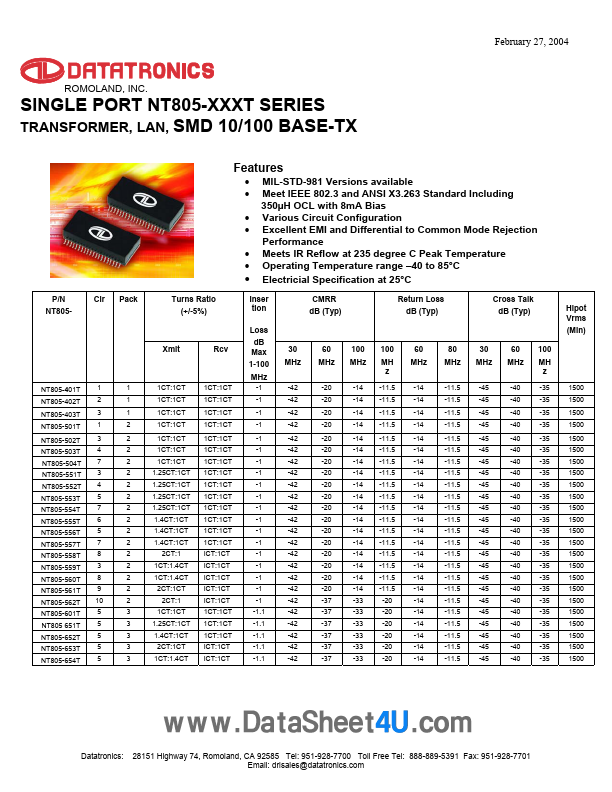 NT805-654T