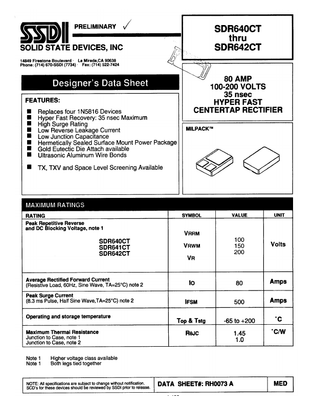 SDR642CT