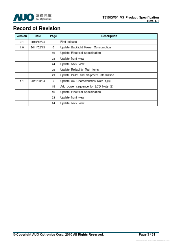 T315XW04-V3