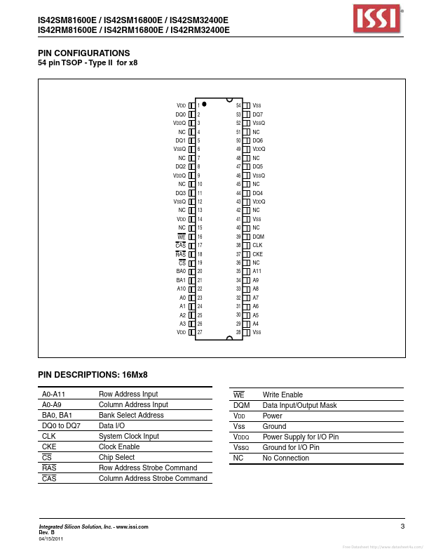 IS42SM16800E