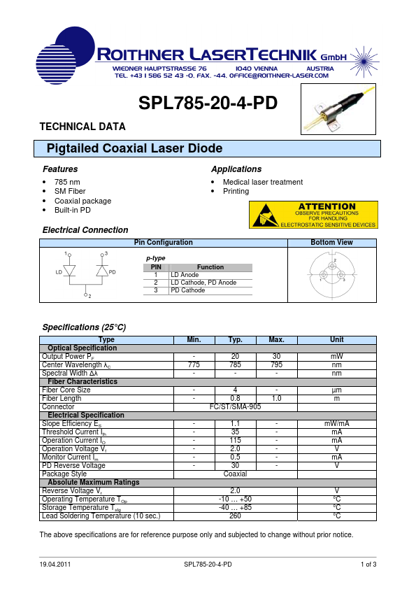 SPL785-20-4-PD