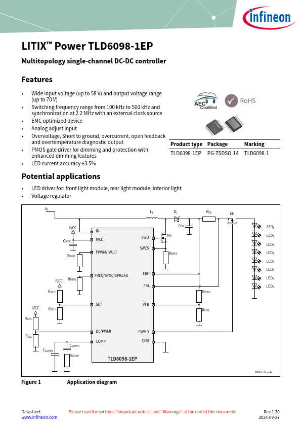 TLD6098-1EP Datasheet Preview
