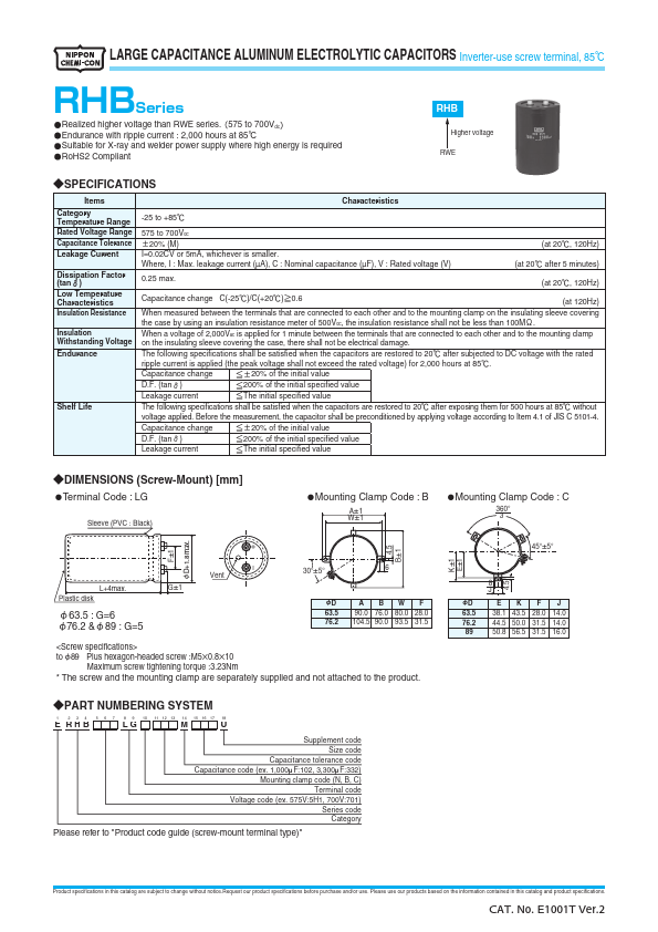 ERHB701LGC222MFB5U