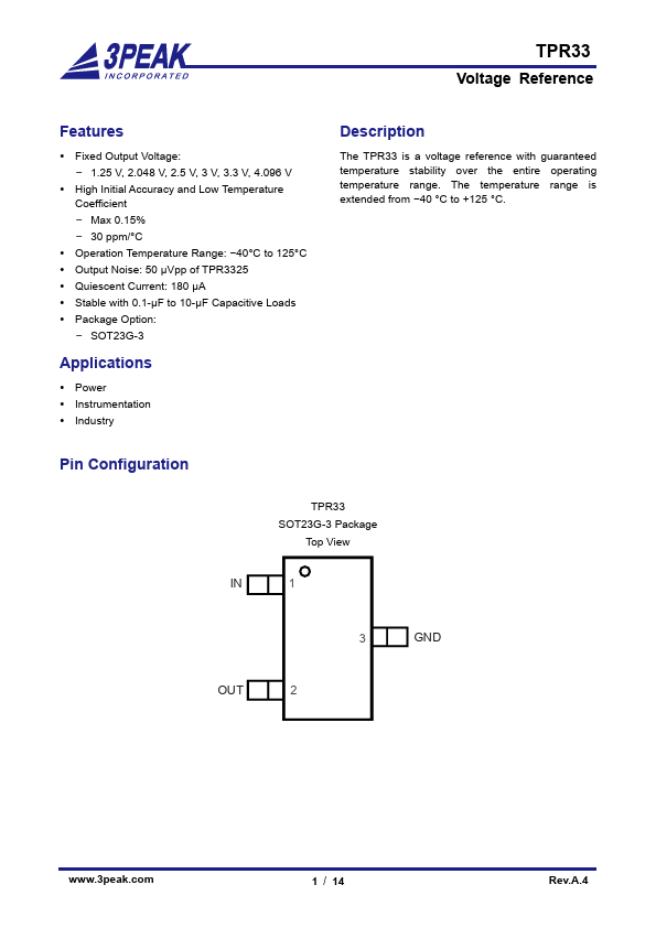 TPR3340-S3TR Datasheet Preview