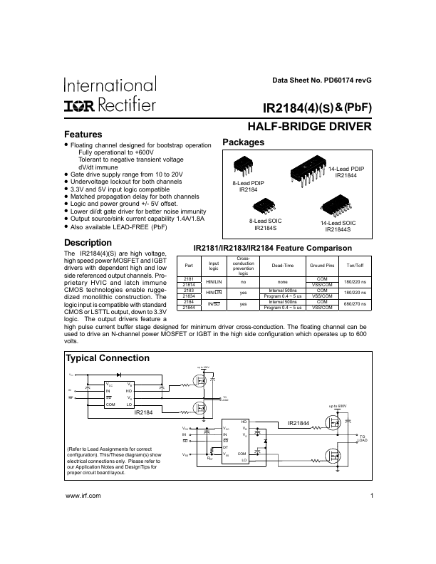 IR2184PBF