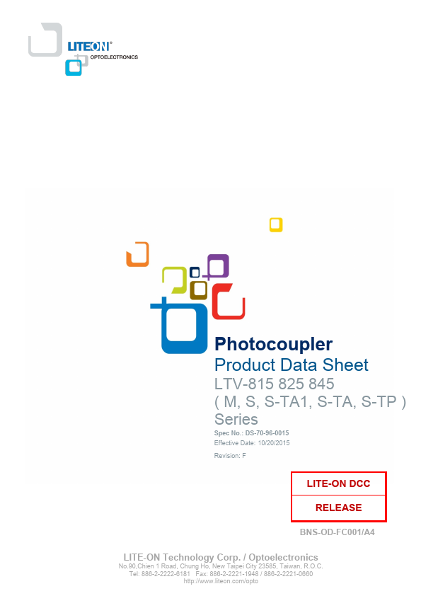 LTV-815M Datasheet Preview