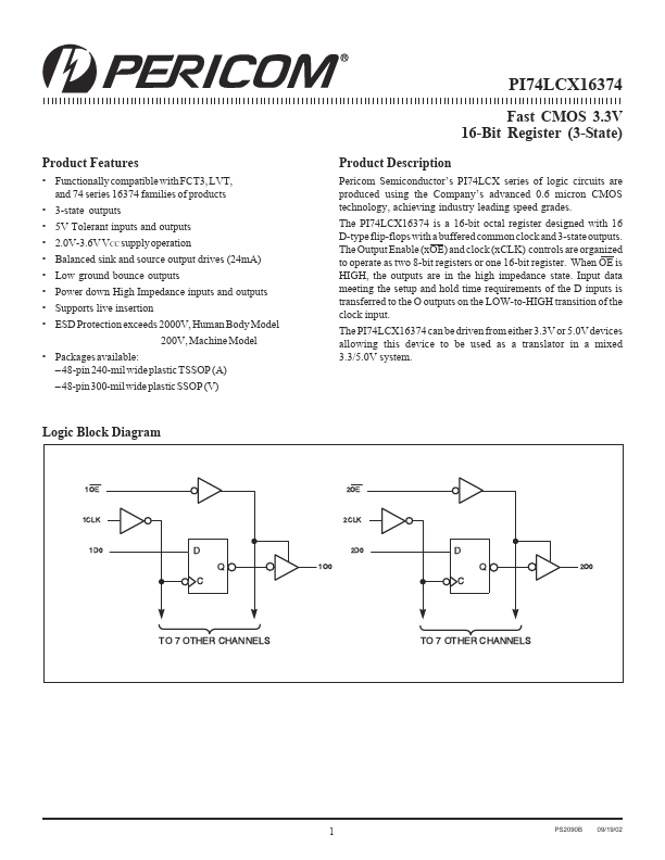 PI74LCX16374V