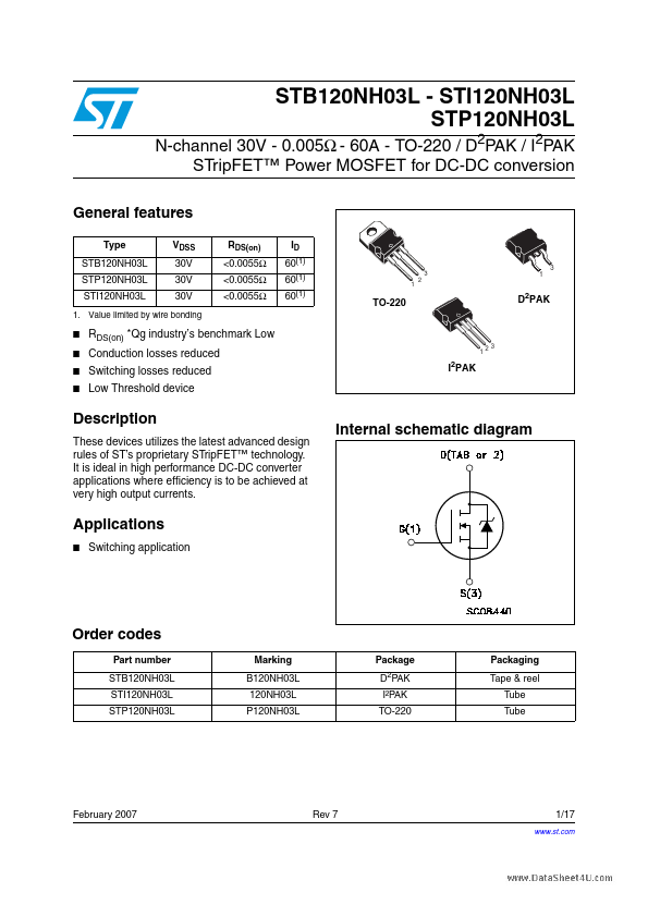 STP120NH03L