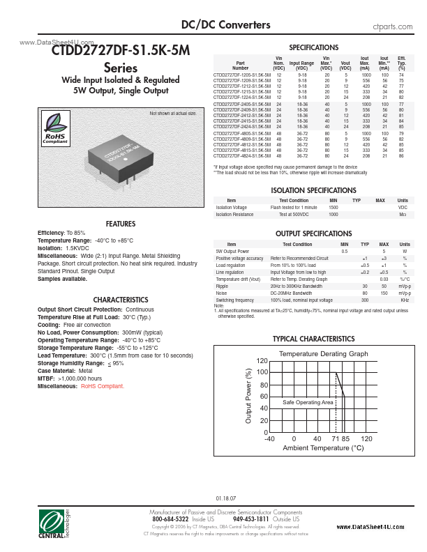 CTDD2727DF-S1.5K-5M