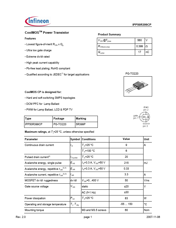 IPP50R399CP