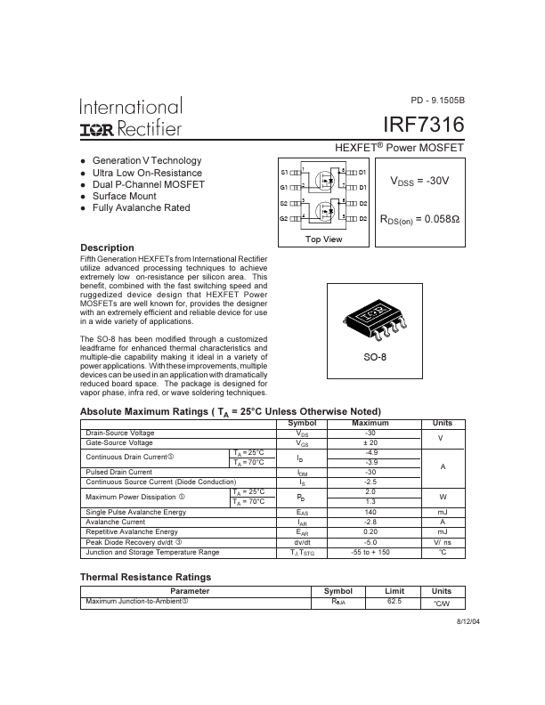 IRF7316