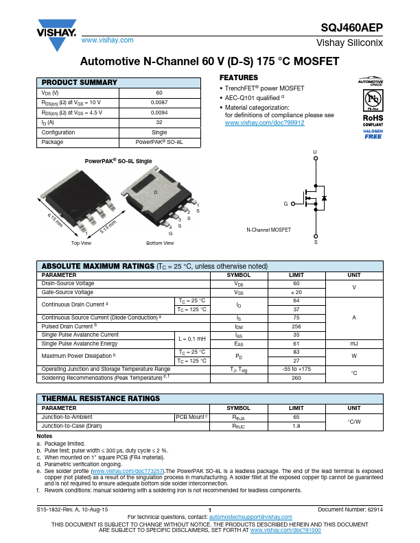 SQJ460AEP