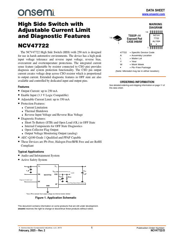 NCV47722 Datasheet Preview