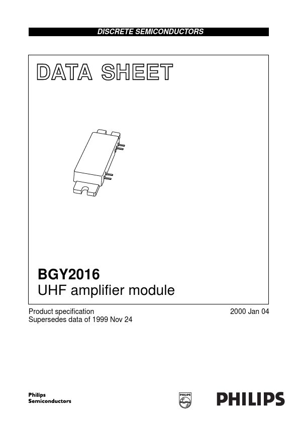 BGY2016 Datasheet Preview