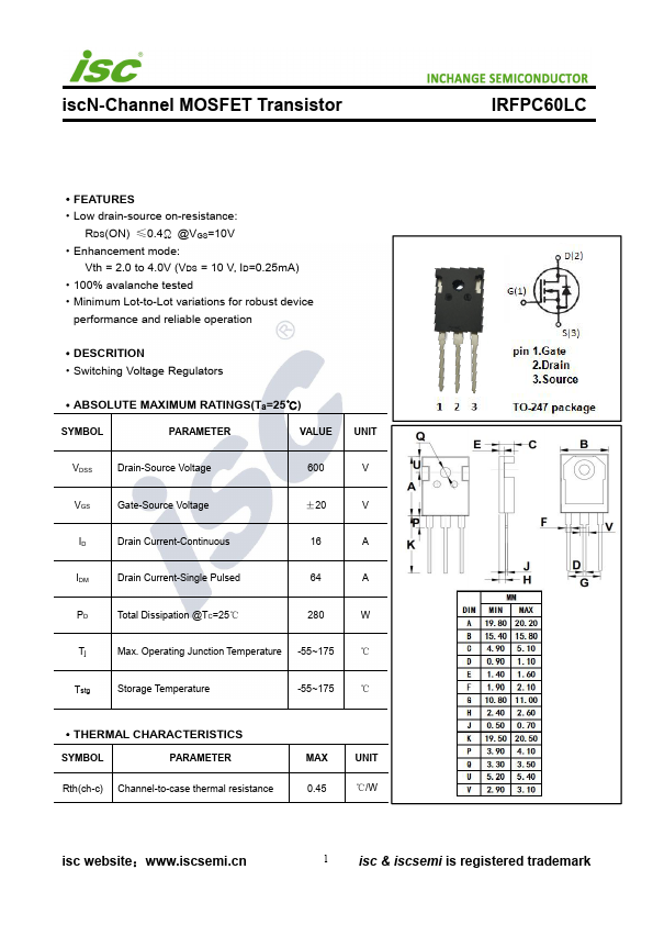 IRFPC60LC