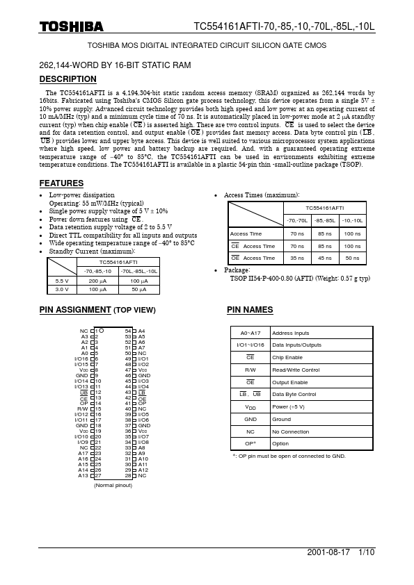 TC554161AFTI-10