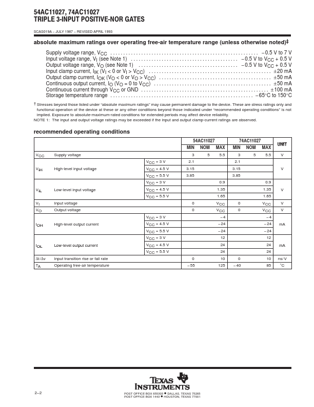 74AC11027