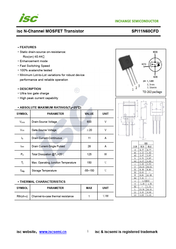 SPI11N60CFD