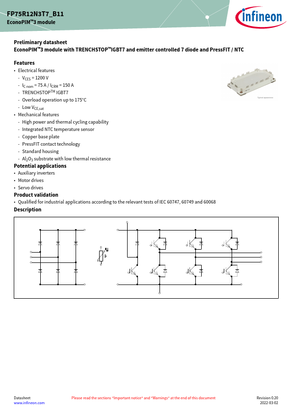 FP75R12N3T7_B11 Datasheet Preview