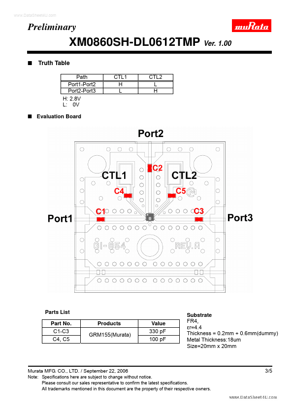 XM0860SH-DL0612TMP