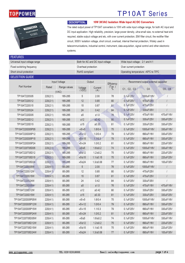 TP10AT220T05D05