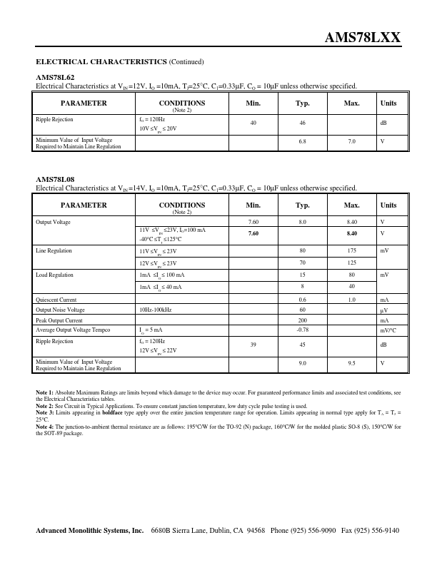 AMS78L05S