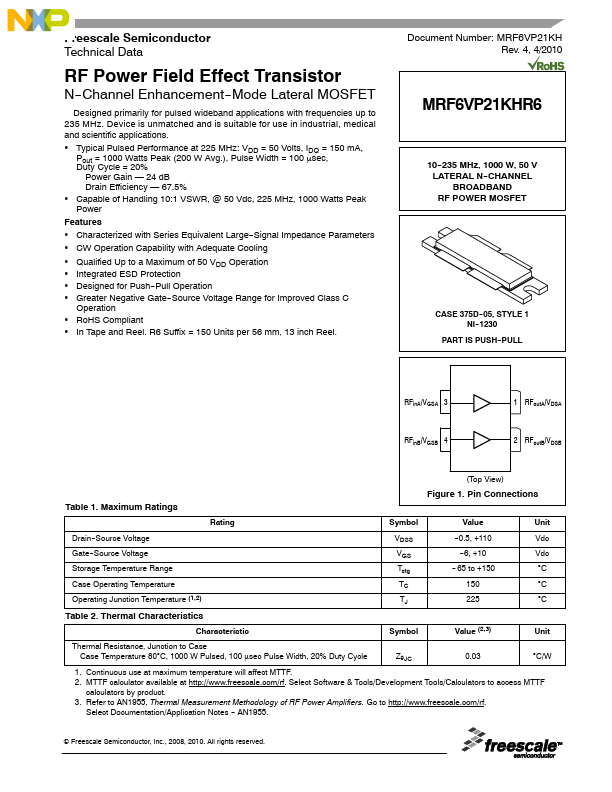 MRF6VP21KHR6