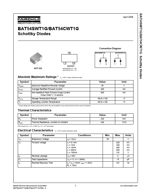 BAT54SWT1G