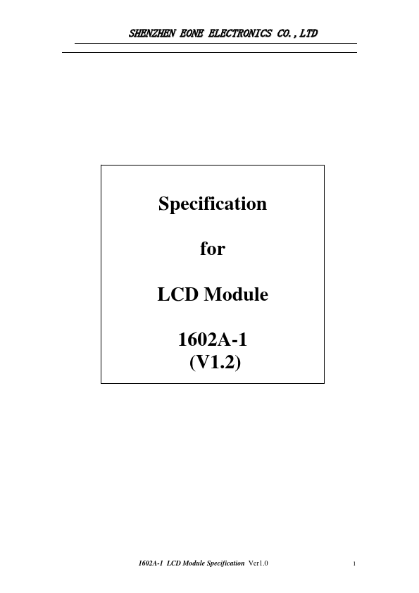 LCD-1602A