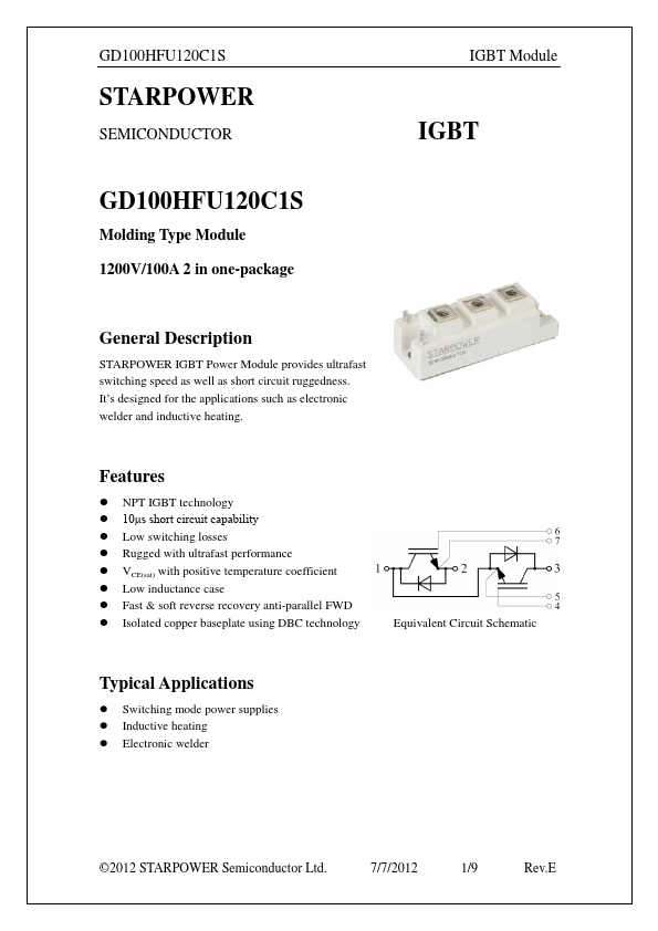 GD100HFU120C1S Datasheet Preview