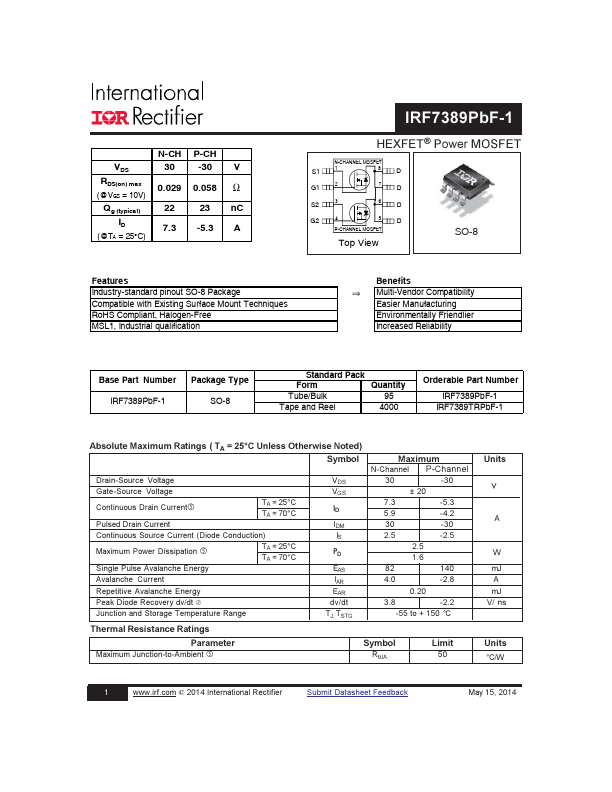 IRF7389PBF-1