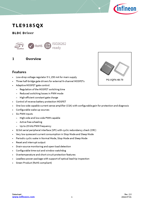 TLE9185QX Datasheet Preview