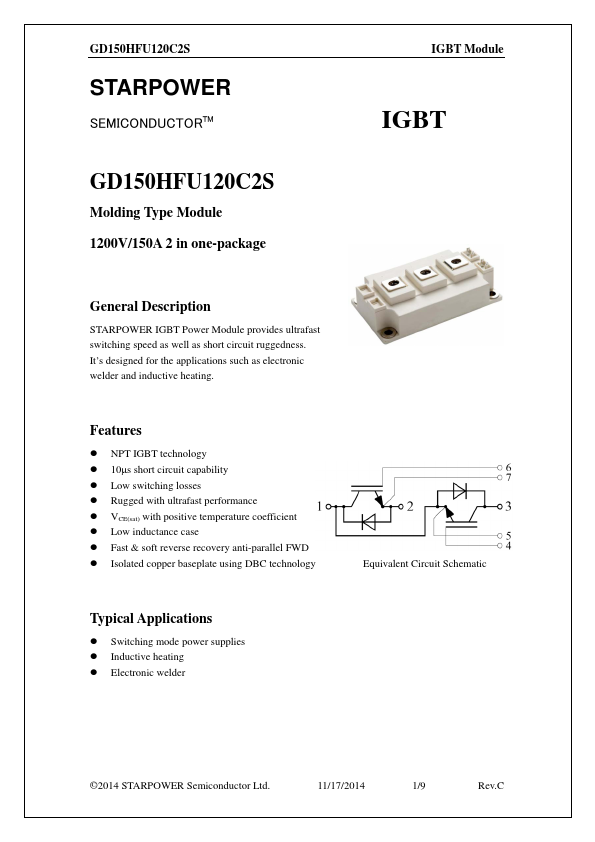 GD150HFU120C2S Datasheet Preview