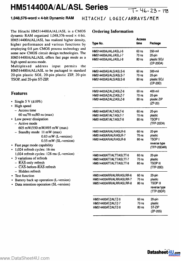 HM514400AL